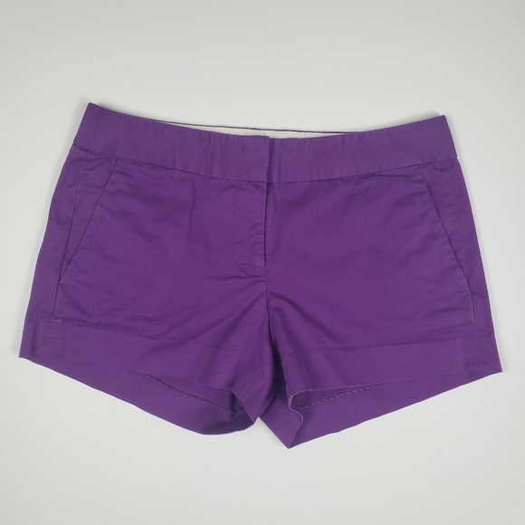 Women's Purple J Crew Shorts - Picture 3 of 6